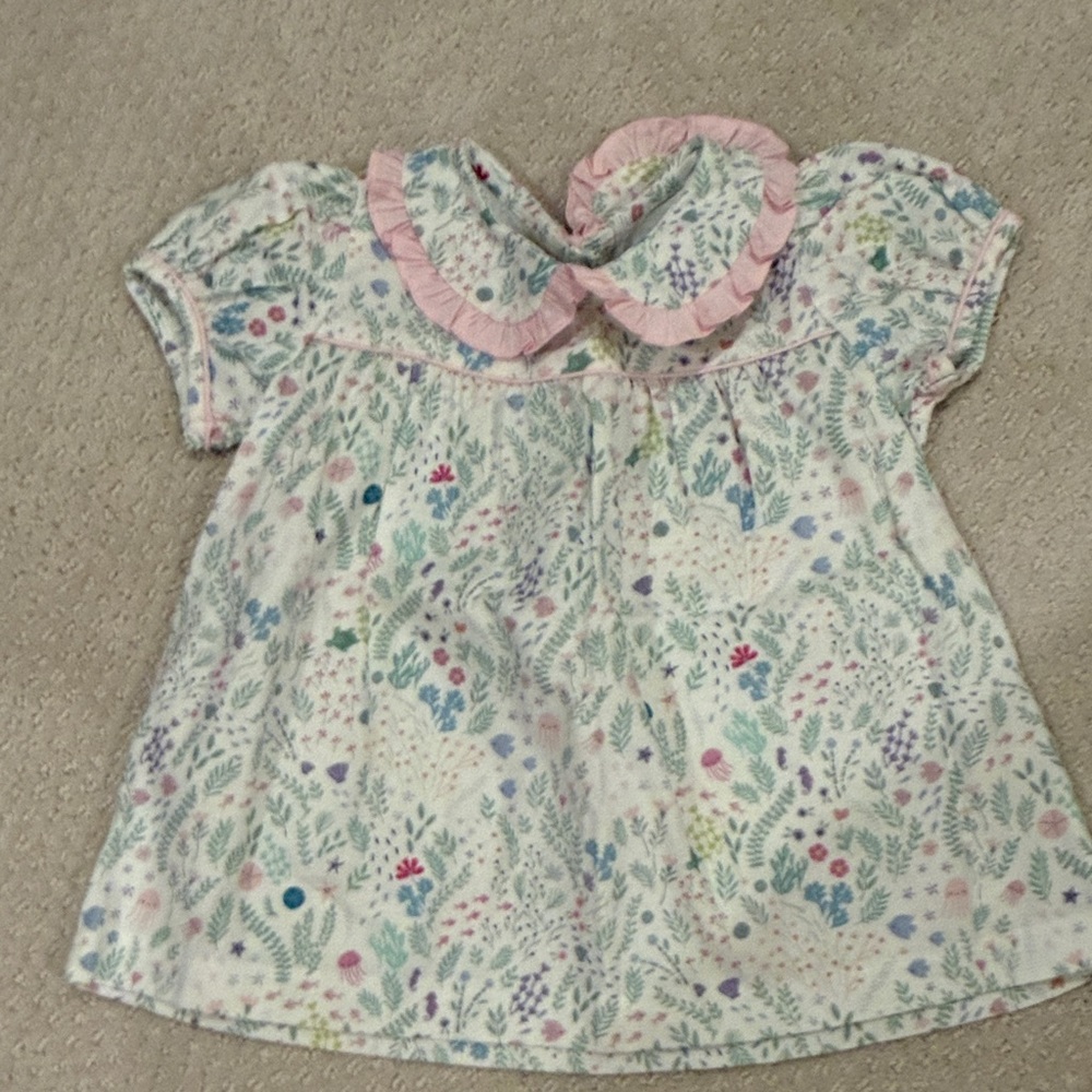 Under the sea girls 3T Mary & Grace top